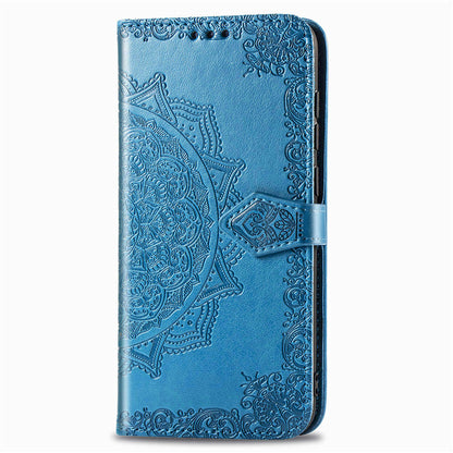 Embossed Mandala Flower Wallet Leather Stand Phone Cover for LG K20 (2019)