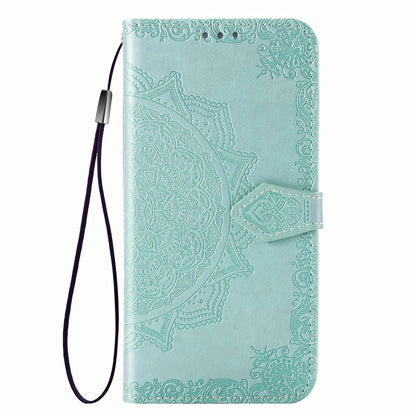 Embossed Mandala Flower Wallet Leather Stand Phone Cover for LG K20 (2019)