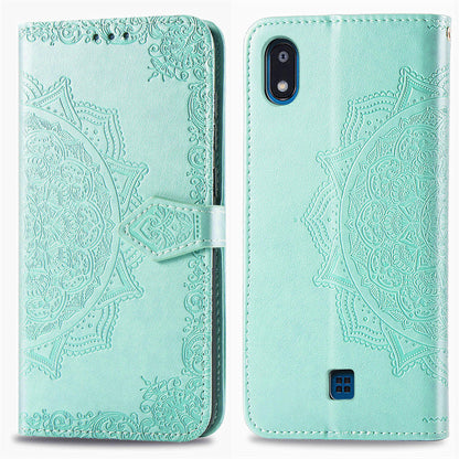 Embossed Mandala Flower Wallet Leather Stand Phone Cover for LG K20 (2019)