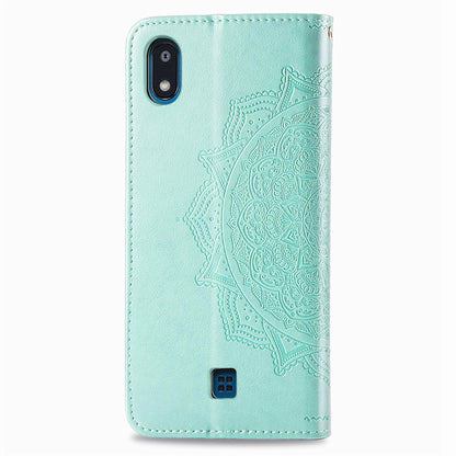 Embossed Mandala Flower Wallet Leather Stand Phone Cover for LG K20 (2019)