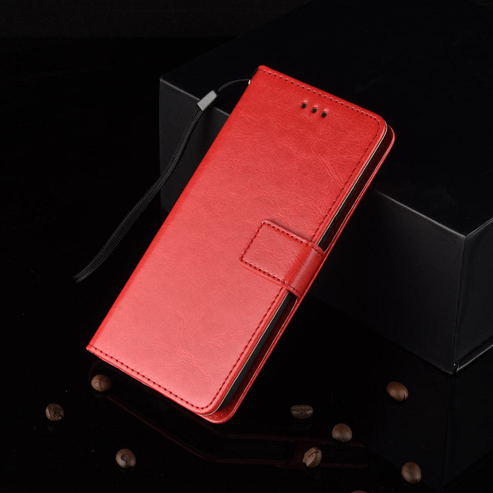 Crazy Horse Wallet Leather Stand Case for LG K50S