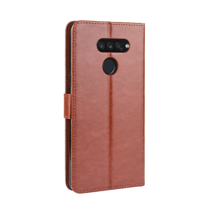 Crazy Horse Wallet Leather Stand Case for LG K50S