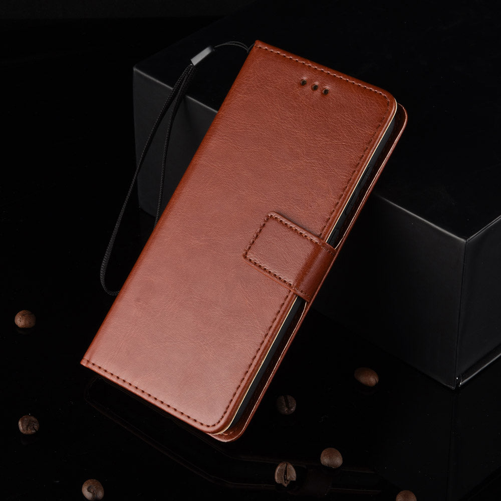Crazy Horse Wallet Leather Stand Case for LG K50S