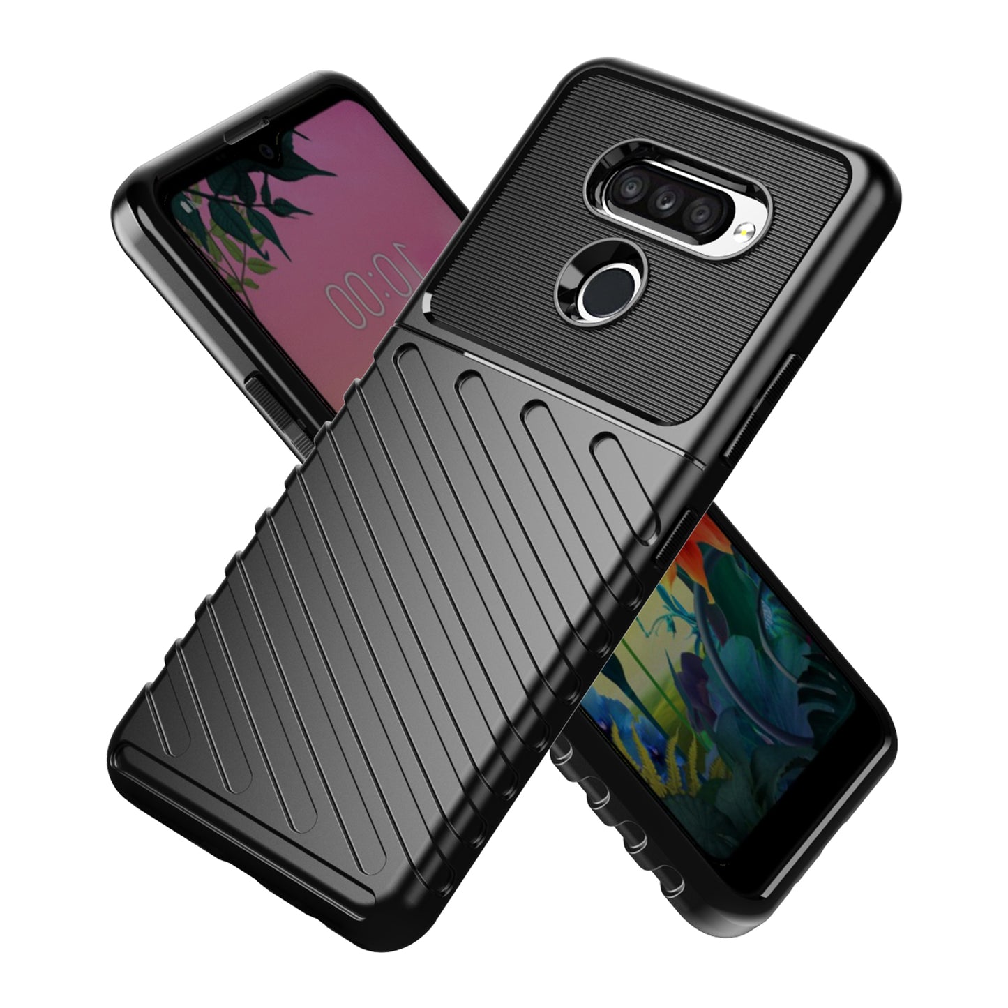 Thunder Series Twill Texture Soft TPU Back Case for LG K50S