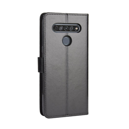 Crazy Horse Wallet Leather Protective Cover for LG K51S/K41S