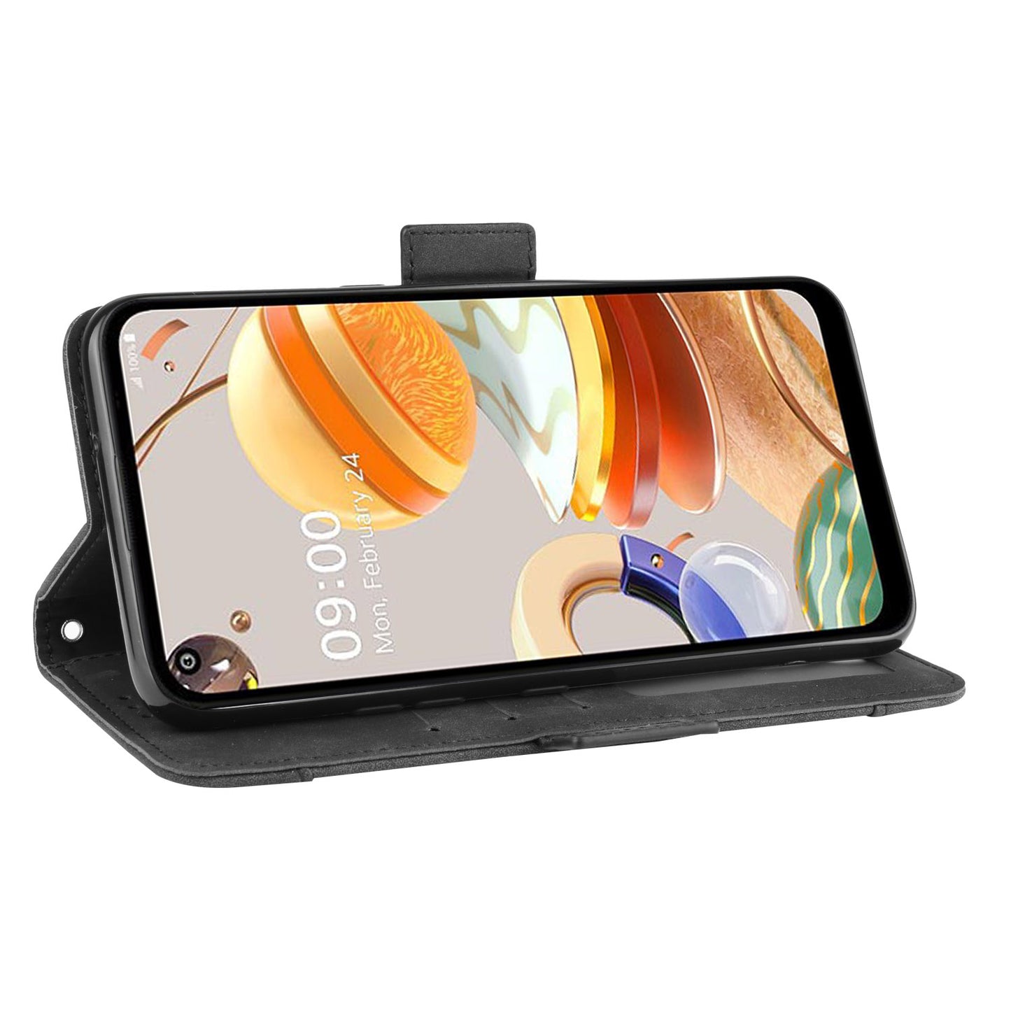 Stand PU Leather Cover with Multiple Card Slots for LG K61