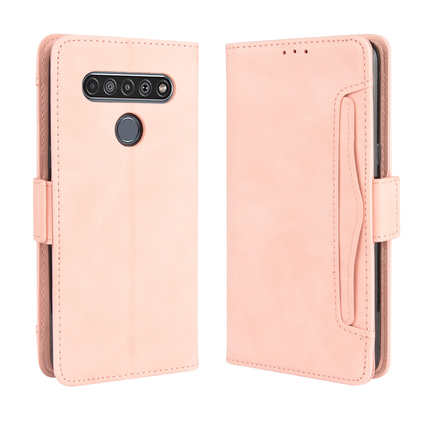 Stand PU Leather Cover with Multiple Card Slots for LG K61