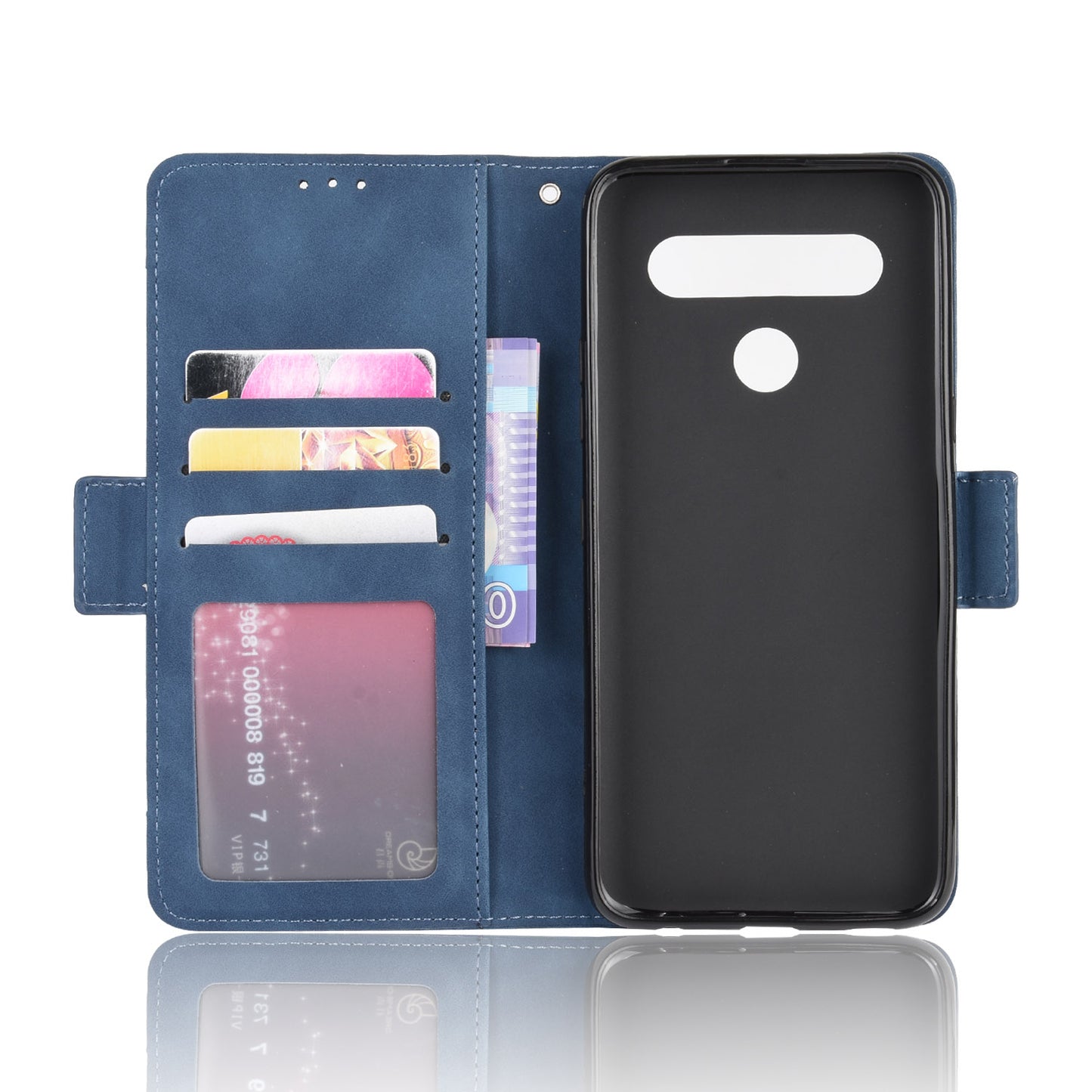 Stand PU Leather Cover with Multiple Card Slots for LG K61