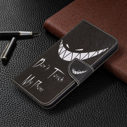 Pattern Printing Stand Leather Wallet Mobile Case for LG K61