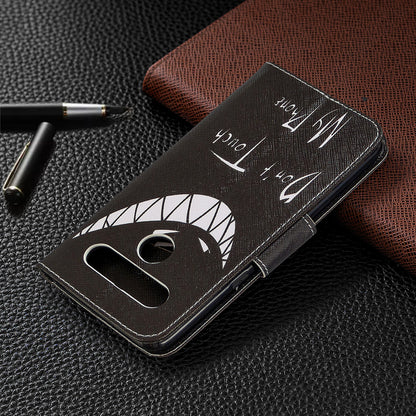 Pattern Printing Stand Leather Wallet Mobile Case for LG K61