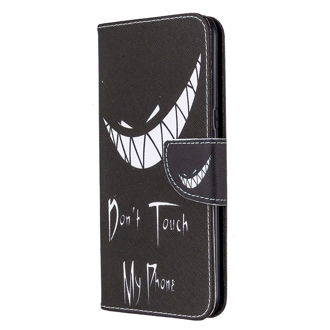 Pattern Printing Stand Leather Wallet Mobile Case for LG K61