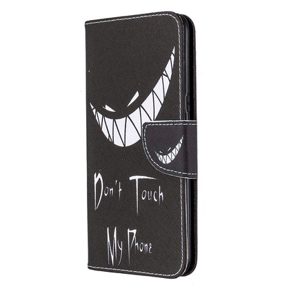 Pattern Printing Stand Leather Wallet Mobile Case for LG K61