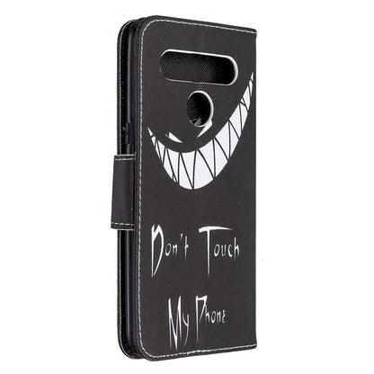 Pattern Printing Stand Leather Wallet Mobile Case for LG K61