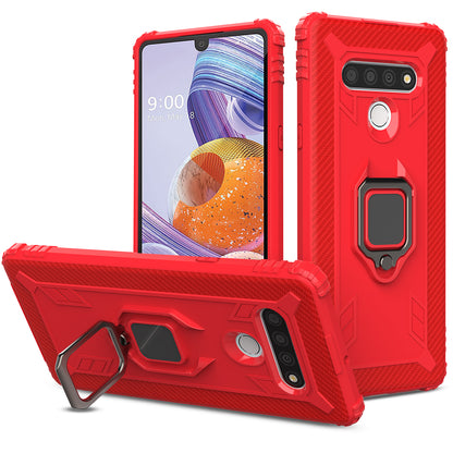 Finger Ring Kickstand TPU Shell Case for LG Stylo 6