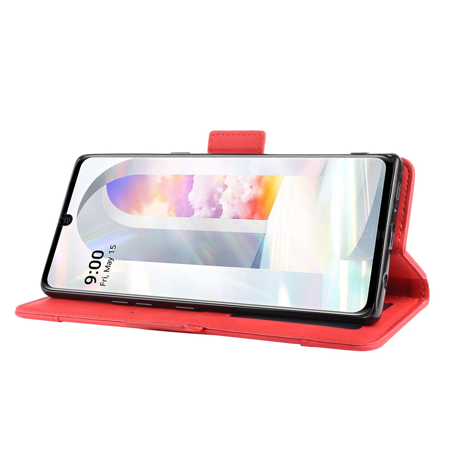 Wallet Leather Phone Case with Multiple Card Slots for LG Velvet