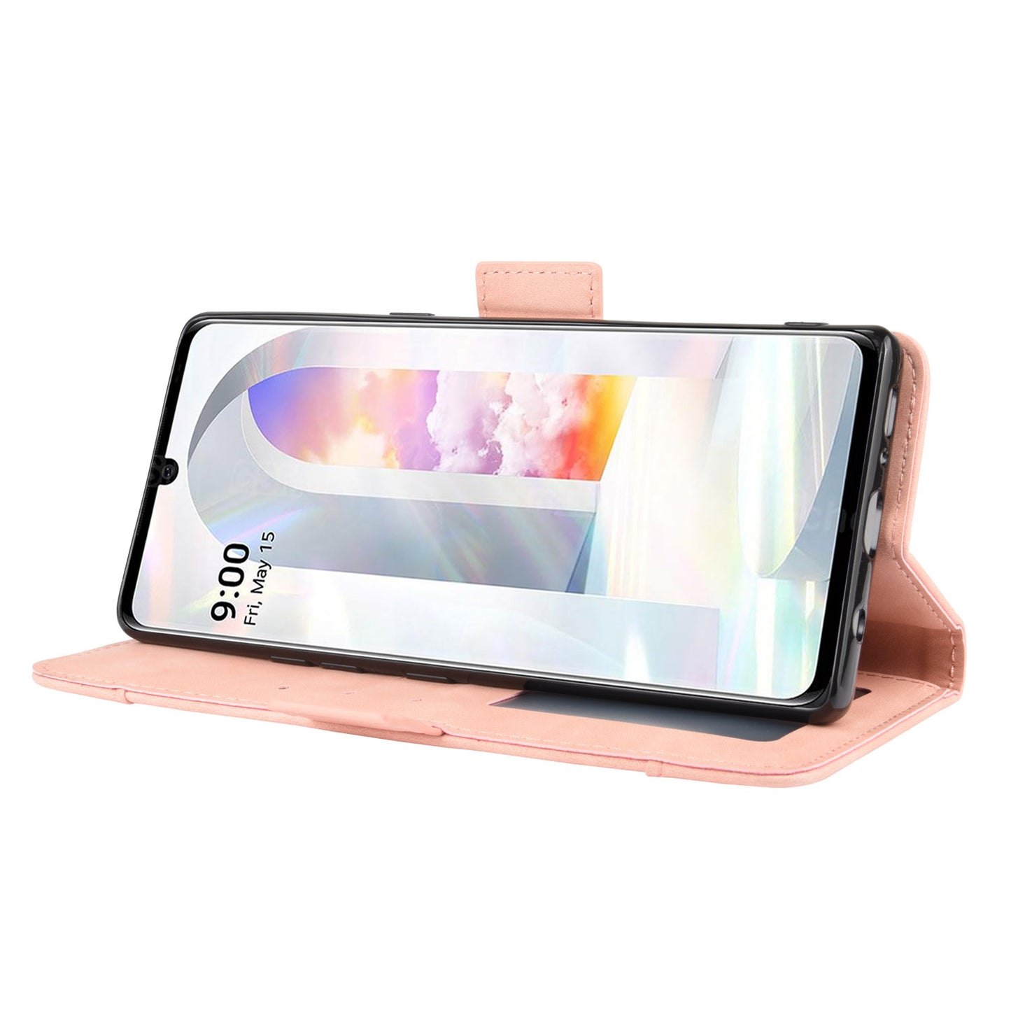 Wallet Leather Phone Case with Multiple Card Slots for LG Velvet
