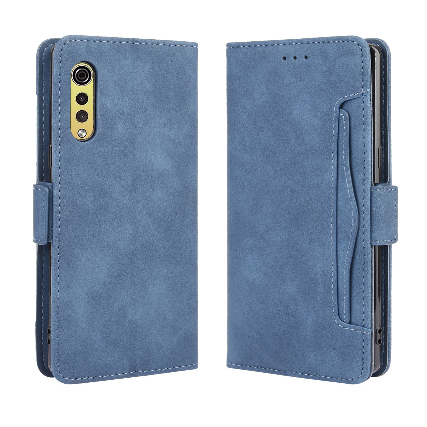 Wallet Leather Phone Case with Multiple Card Slots for LG Velvet