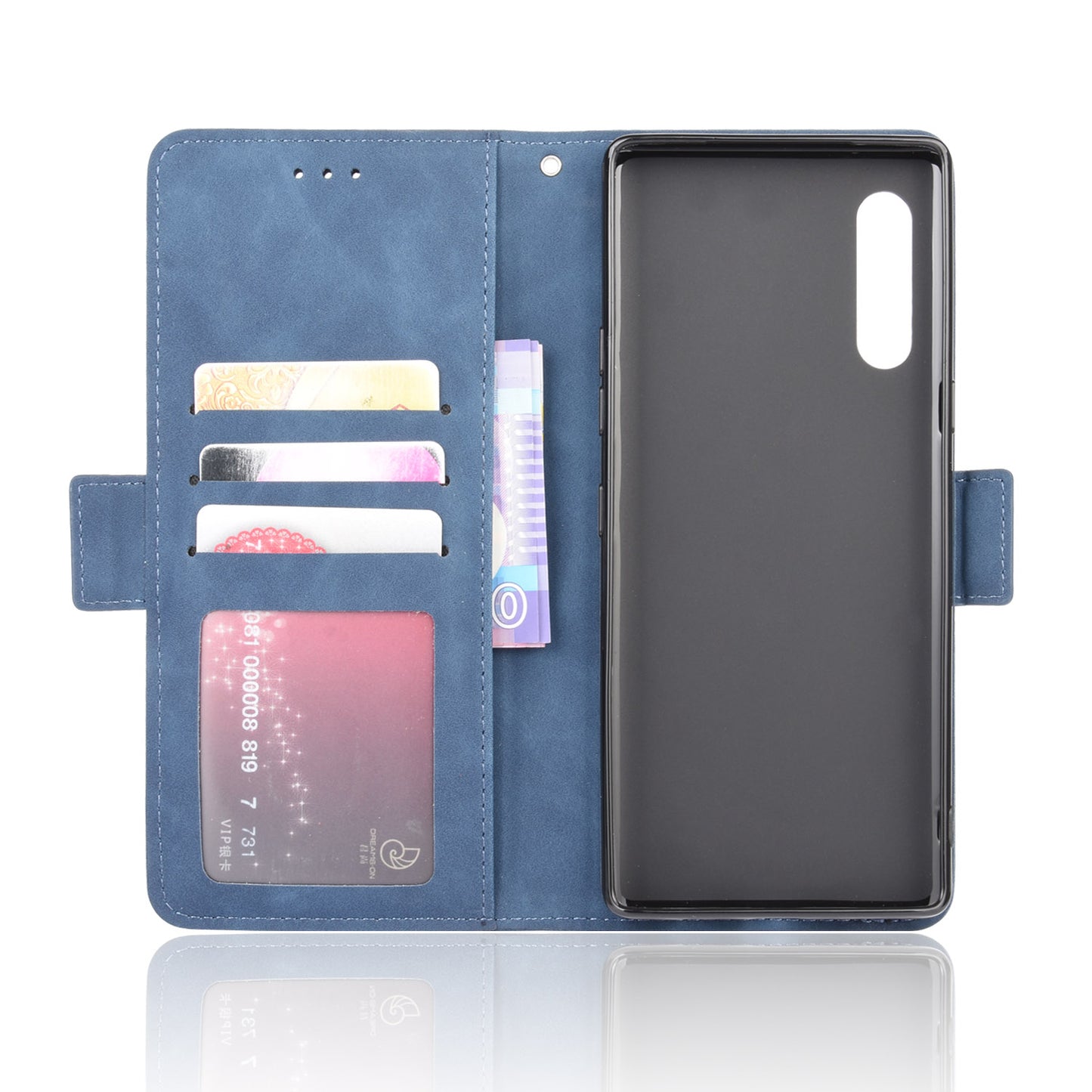 Wallet Leather Phone Case with Multiple Card Slots for LG Velvet