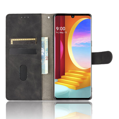 Skin-touch Wallet Stand Leather Cell Phone Cover for LG Velvet