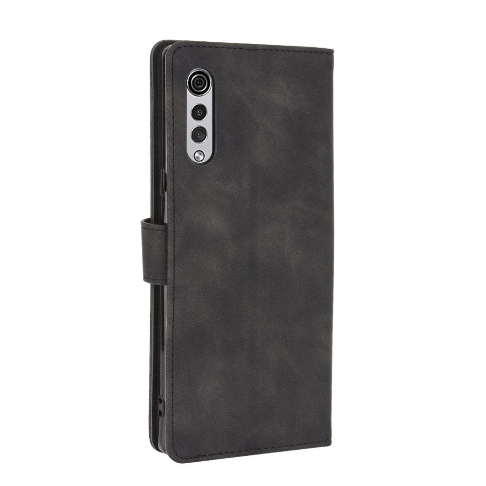 Skin-touch Wallet Stand Leather Cell Phone Cover for LG Velvet
