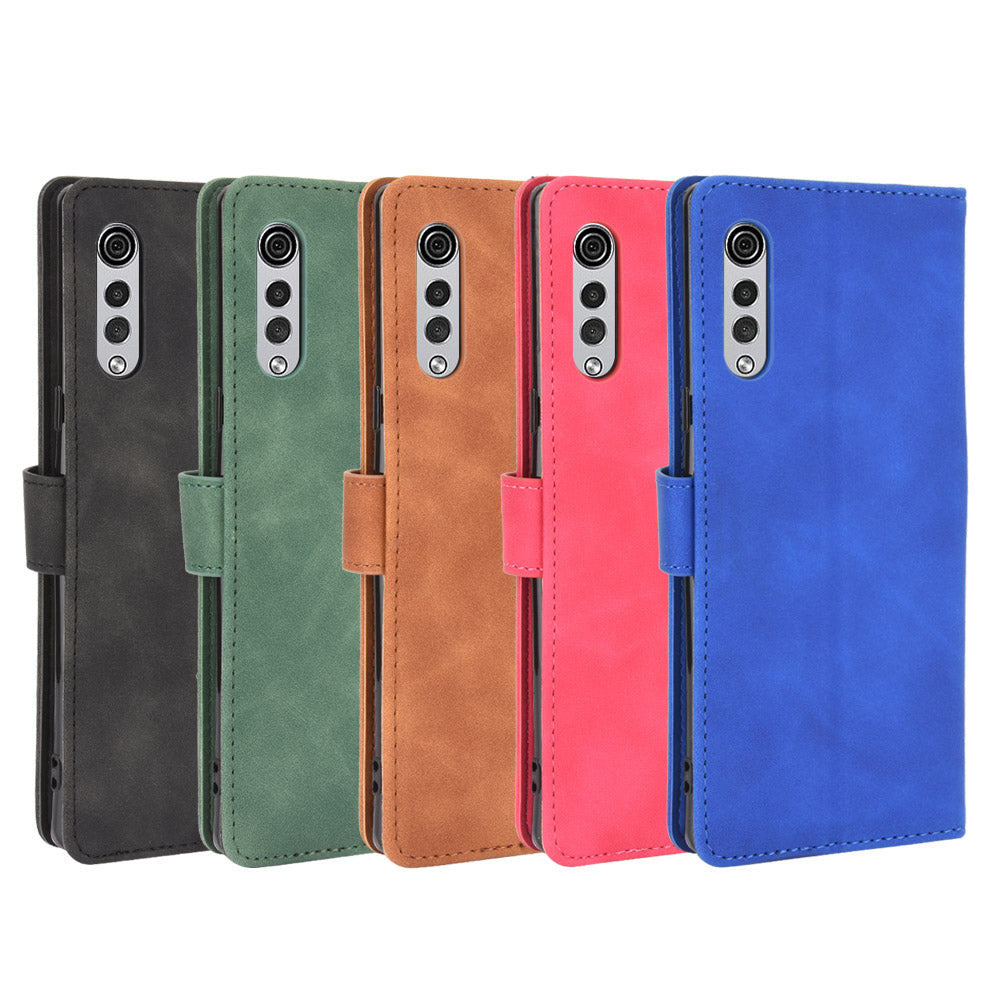 Skin-touch Wallet Stand Leather Cell Phone Cover for LG Velvet