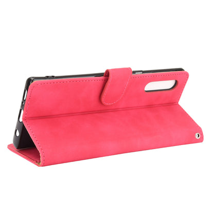 Skin-touch Wallet Stand Leather Cell Phone Cover for LG Velvet