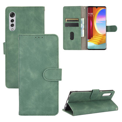 Skin-touch Wallet Stand Leather Cell Phone Cover for LG Velvet