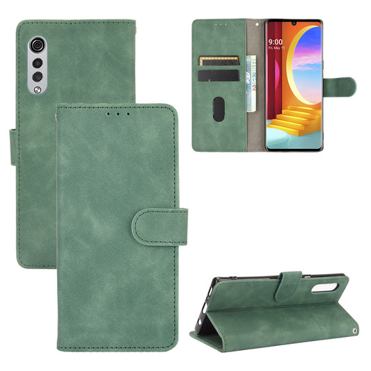 Skin-touch Wallet Stand Leather Cell Phone Cover for LG Velvet