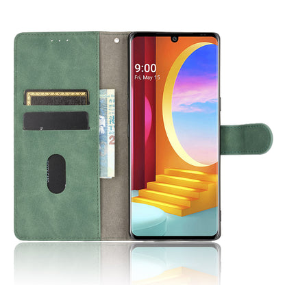 Skin-touch Wallet Stand Leather Cell Phone Cover for LG Velvet
