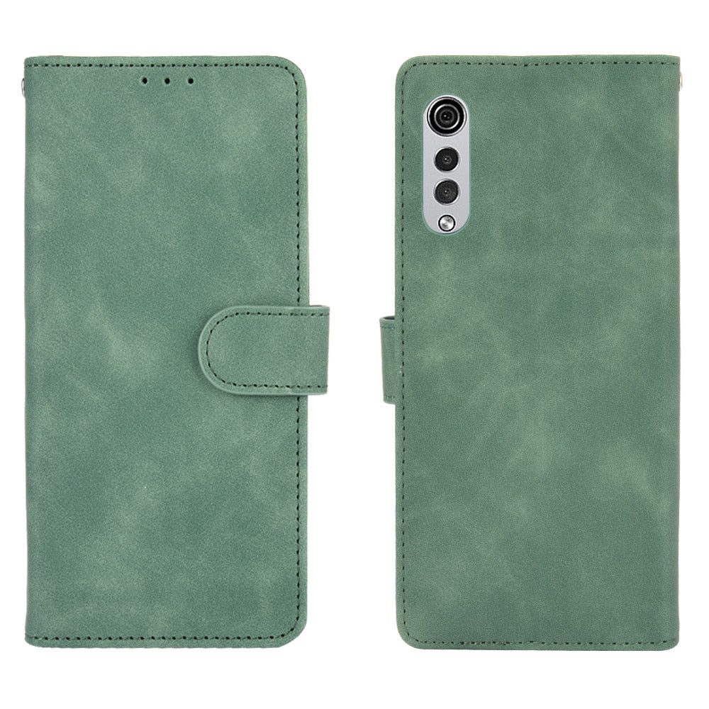 Skin-touch Wallet Stand Leather Cell Phone Cover for LG Velvet