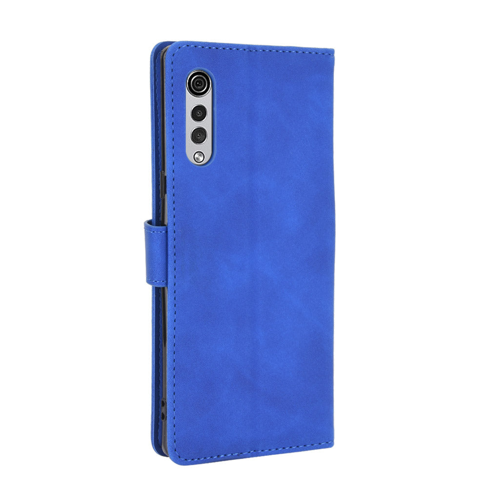 Skin-touch Wallet Stand Leather Cell Phone Cover for LG Velvet