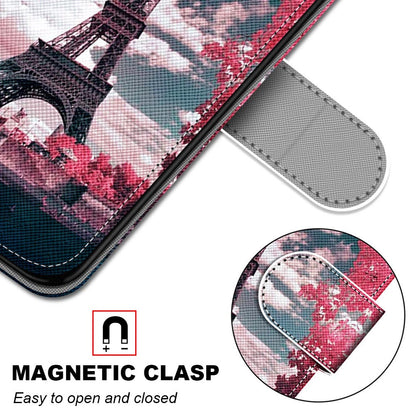 Patterned Cross Texture Protector Leather Wallet Cover with Strap for LG K61
