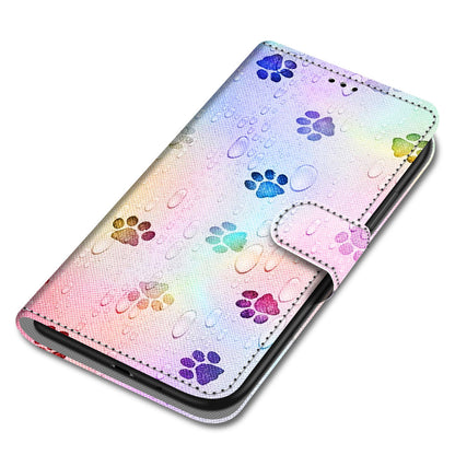 Patterned Cross Texture Protector Leather Wallet Cover with Strap for LG K61
