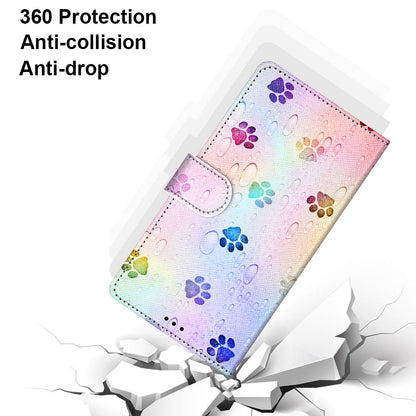 Patterned Cross Texture Protector Leather Wallet Cover with Strap for LG K61