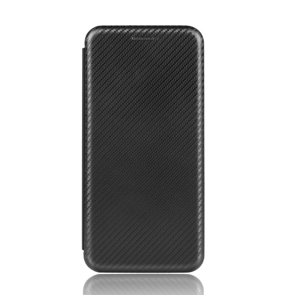 Carbon Fiber Skin Leather Auto-absorbed Phone Cover for LG K22