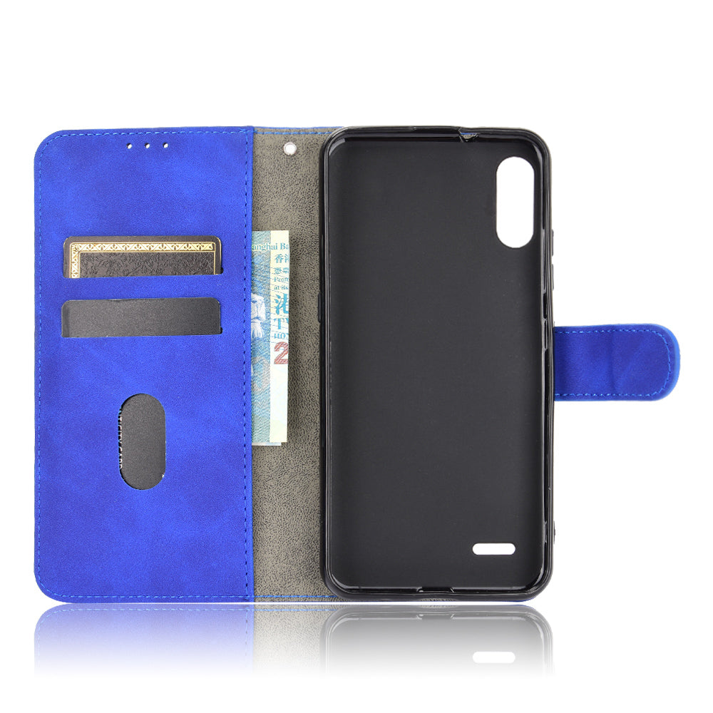 Skin-Touch Leather Phone Case with Card Slots and Cash Pocket for LG K22