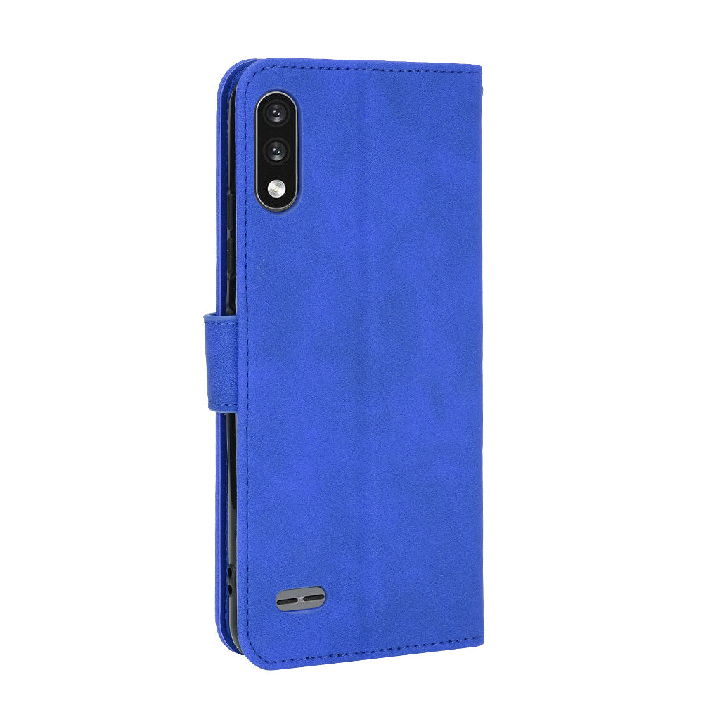 Skin-Touch Leather Phone Case with Card Slots and Cash Pocket for LG K22