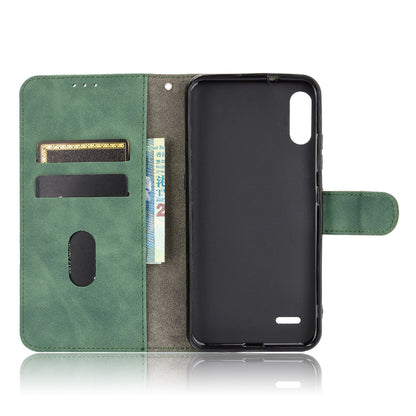 Skin-Touch Leather Phone Case with Card Slots and Cash Pocket for LG K22