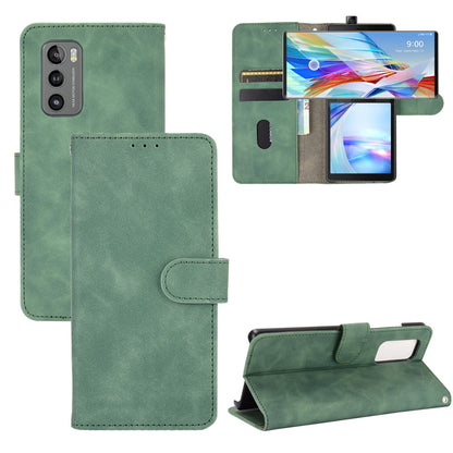 Skin-touch PU Leather Wallet Cell Phone Case for LG Wing 5G