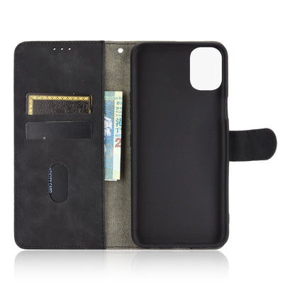 Skin-Touch-Feeling Folio Flip Leather Wallet Stand Phone Case for LG K42