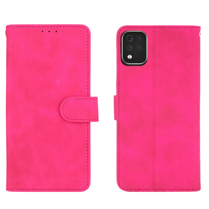 Skin-Touch-Feeling Folio Flip Leather Wallet Stand Phone Case for LG K42