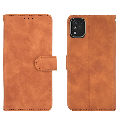 Skin-Touch-Feeling Folio Flip Leather Wallet Stand Phone Case for LG K42