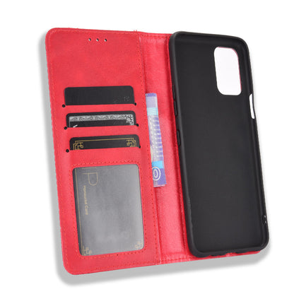 Magnetic Vintage Style Case for LG K52/K62/Q52 Leather Cover with Stand