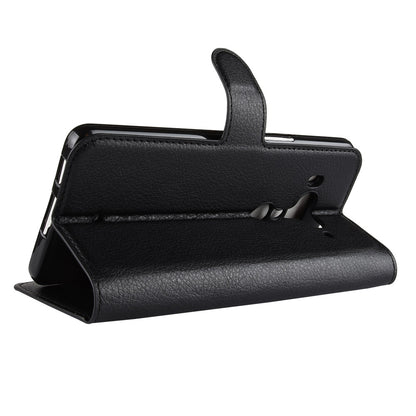 Litchi Texture Wallet Stand Leather Phone Case for HTC U12+