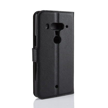 Litchi Texture Wallet Stand Leather Phone Case for HTC U12+