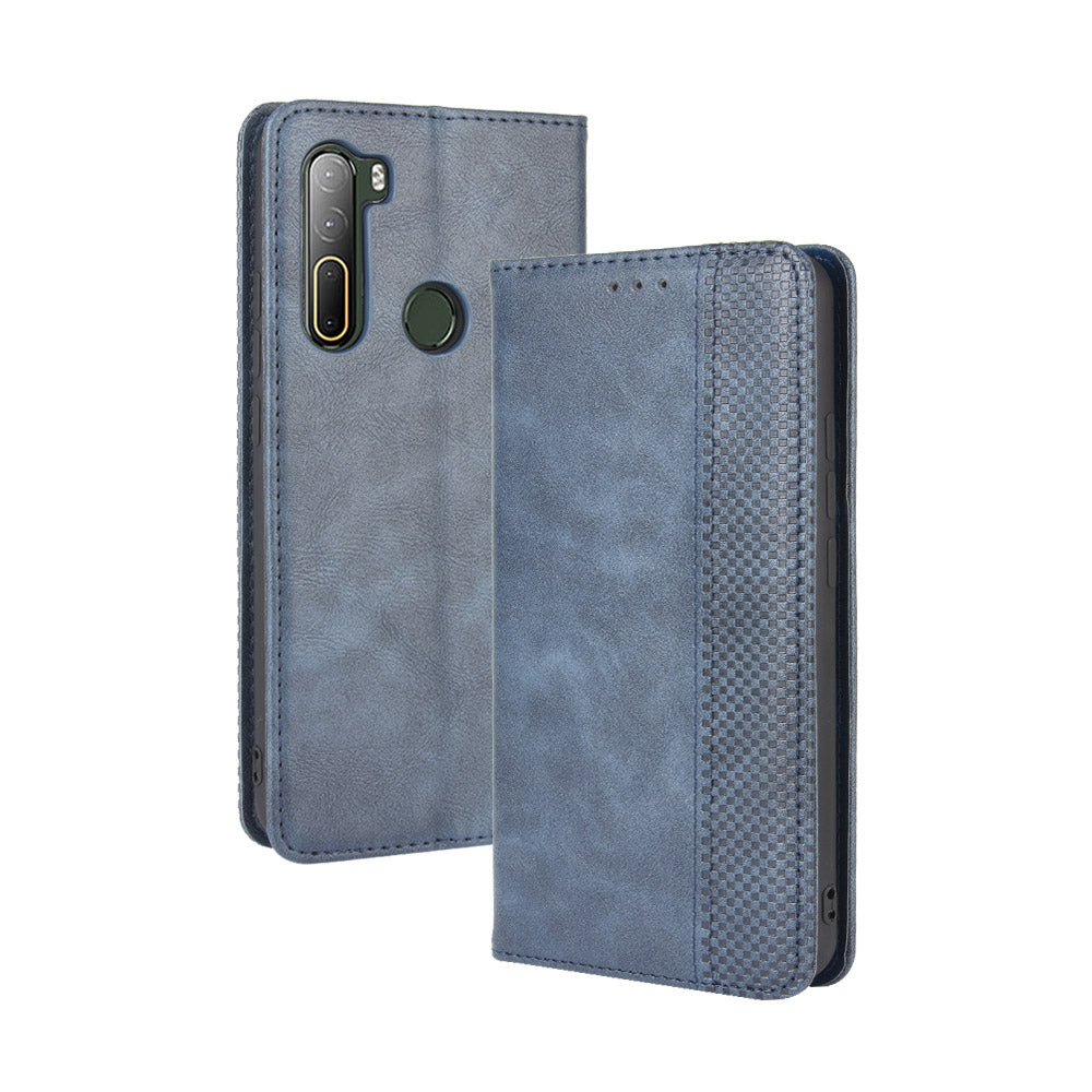 Vintage Style Wallet Leather Stand Case for HTC U20 5G (2020)