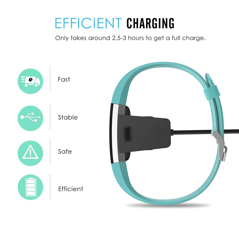 Replacement USB Charger Charging Cable Cradle Dock Adapter for Fitbit Charge 2 Smart Wristband