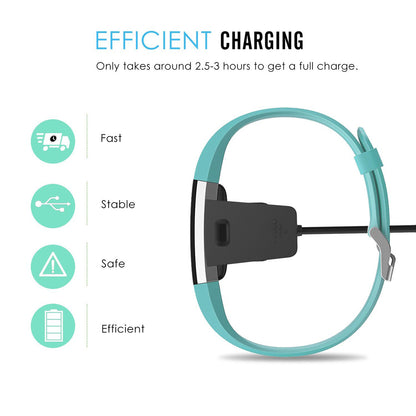 Replacement USB Charger Charging Cable Cradle Dock Adapter for Fitbit Charge 2 Smart Wristband