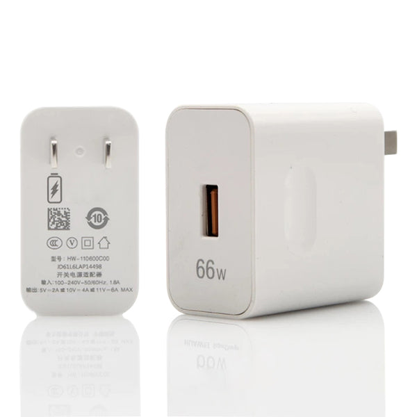 66W Fast Charging USB Wall Charger Power Adapter for Huawei Mate 40/P40 Pro/nova 8 SE