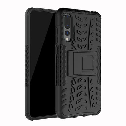 For Huawei P20 Pro Anti-slip PC + TPU Hybrid Case with Kickstand
